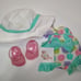 American Girl Bitty Baby Darling Dots Swimsuit & Floppy Beach Hat *Rare