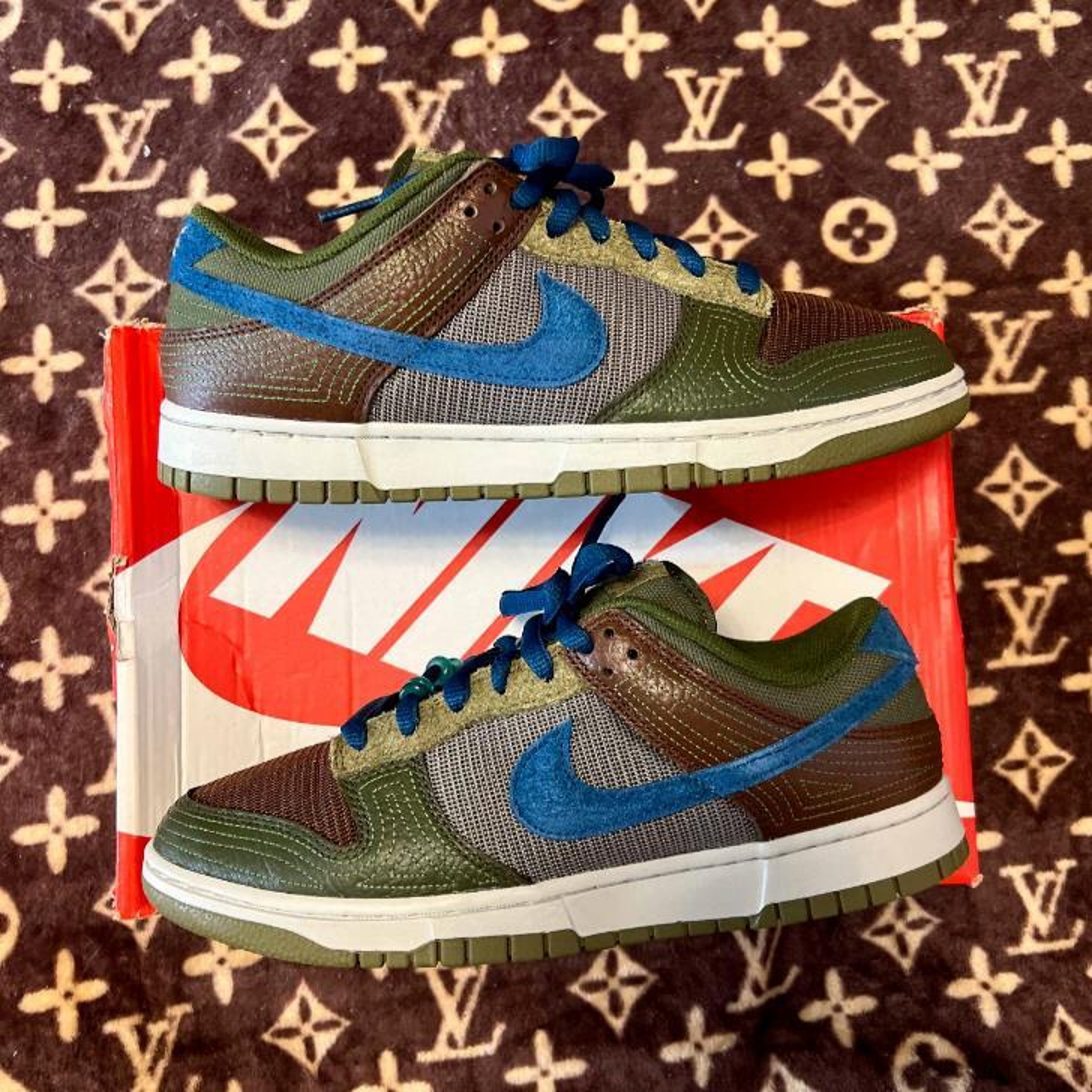 Nike Dunk Low NH DR0159-200 Men 9.5 Basketball Shoes Cacao Wow Athletic Sneakers