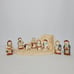 Vintage 9 Piece 1986 Teissedre Pottery Native American Nativity Set Southwestern