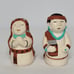Vintage 9 Piece 1986 Teissedre Pottery Native American Nativity Set Southwestern