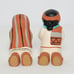 Vintage 9 Piece 1986 Teissedre Pottery Native American Nativity Set Southwestern