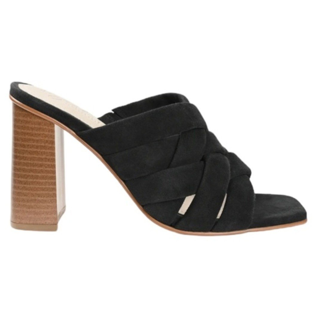 Women Luxury Designer in Black Signature by Journee Collection Heels Sandals.