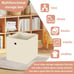 Set of 8-11 Inch Fabric Cube Storage Bin With Handles