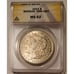 1921 Morgan Silver Dollar VAM-1BI1 MS62 ANACS Toned