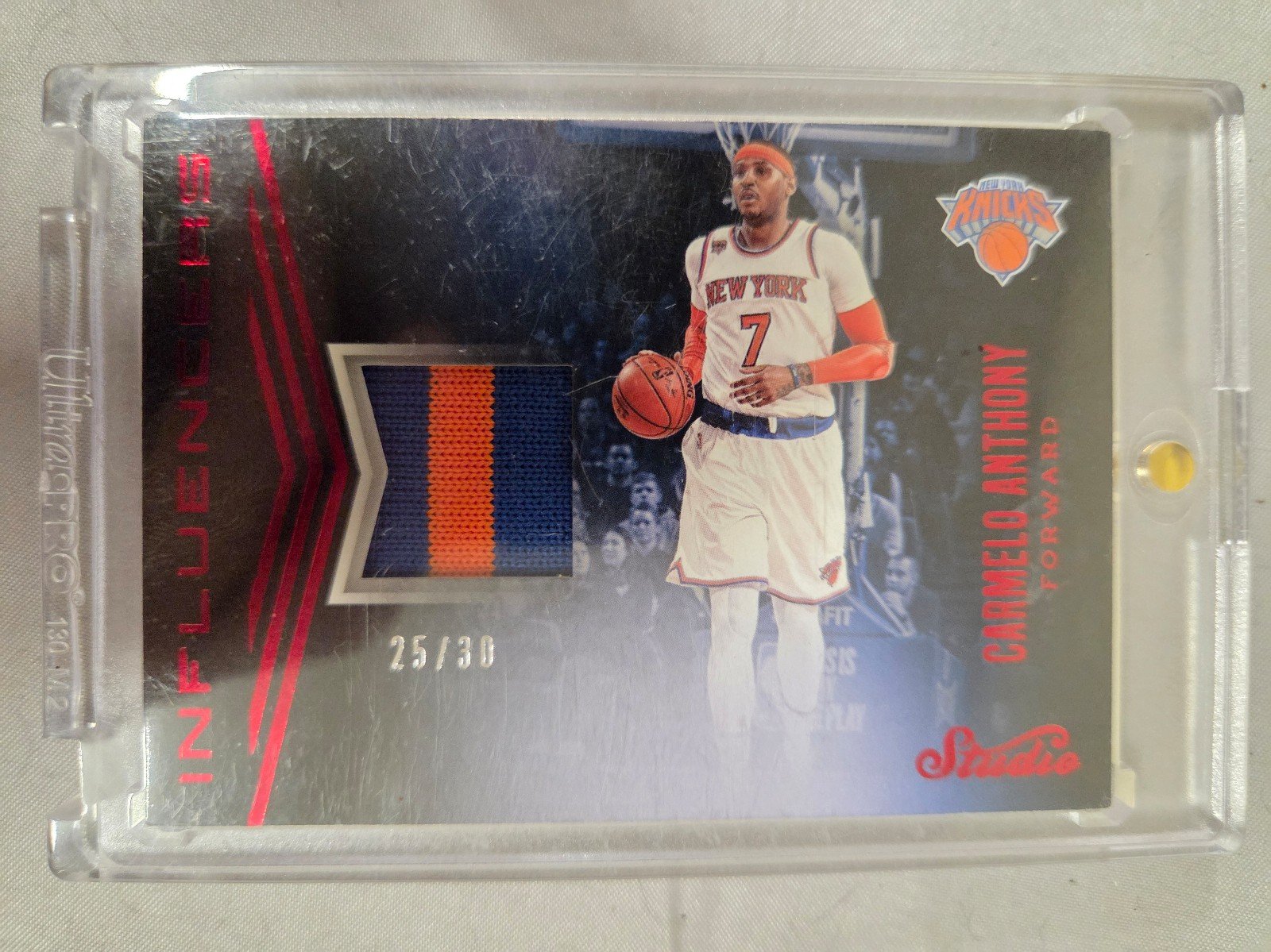 Carmelo Anthony game used patch
