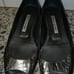 Beautiful Manolo Blahnik Metallic Peep Toe Flats Size 38 1/2 ( 8.5)