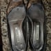 Beautiful Manolo Blahnik Metallic Peep Toe Flats Size 38 1/2 ( 8.5)