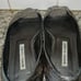 Beautiful Manolo Blahnik Metallic Peep Toe Flats Size 38 1/2 ( 8.5)