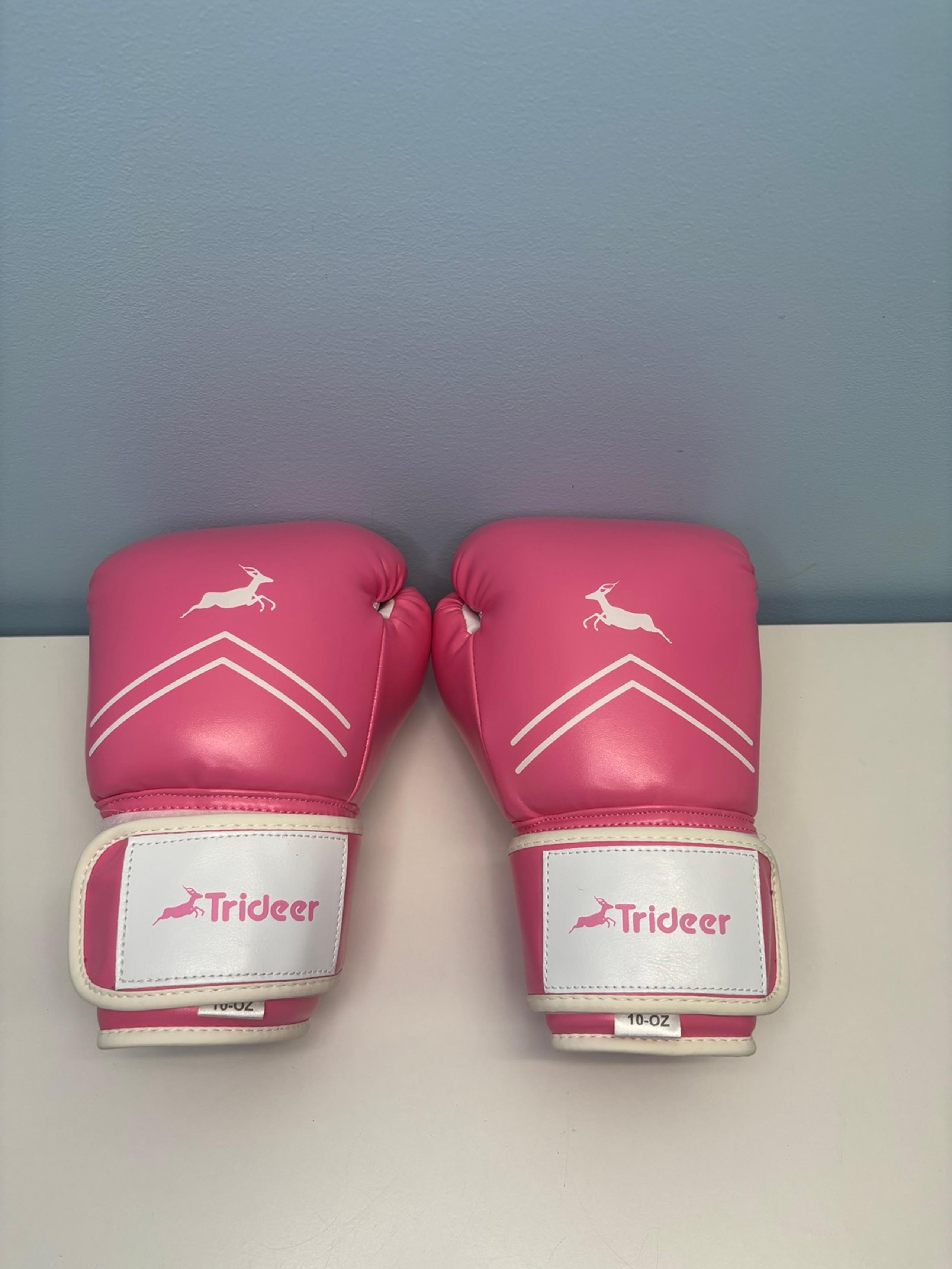 Trideer Pro Grade Boxing Gloves Kickboxing Bagwork Sparring Training Gloves Pink