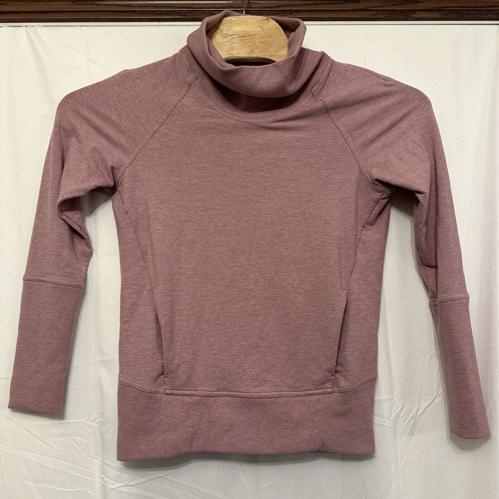 Lululemon High Lines Womens Pullover Sweatshirt Size 4 Pink Purple Athletic