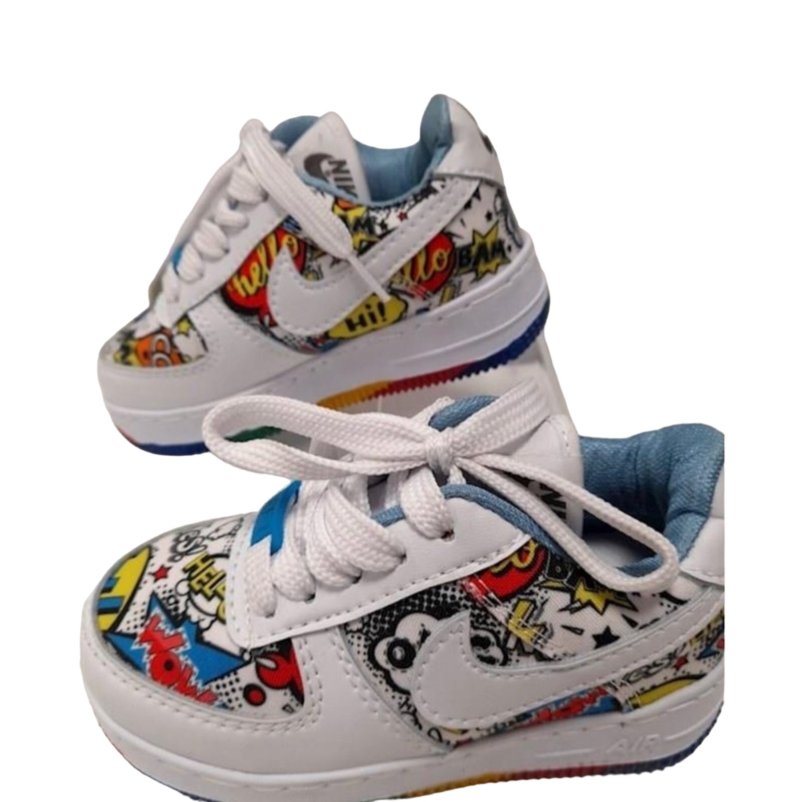 Nike Youth Air Force 1 Comic Pop Art | Size size 7 or 24 months | RARE Unique