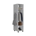63 Wardrobe Armoire with Mirror & Shelves