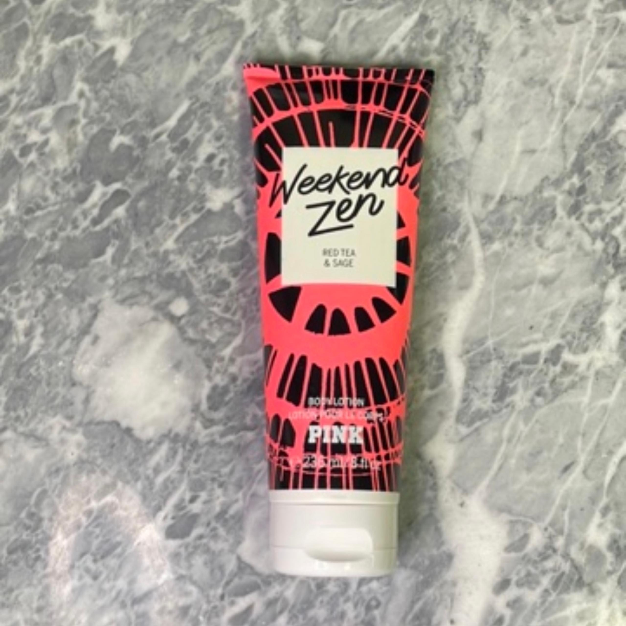 New Victorias Secret Pink Body Lotion Moisturizer Weekend Zen Red Tea & Sage