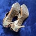 Pedro Garcia Metallic Juncal Gray Lame Sandals