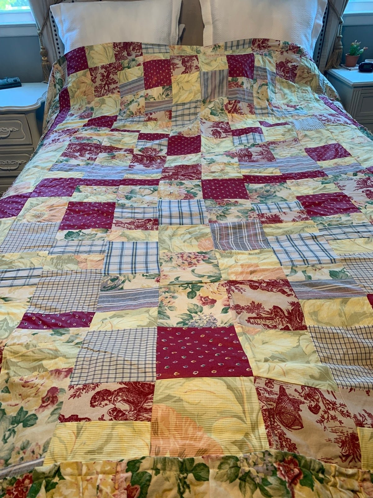 Handcrafted bed cover