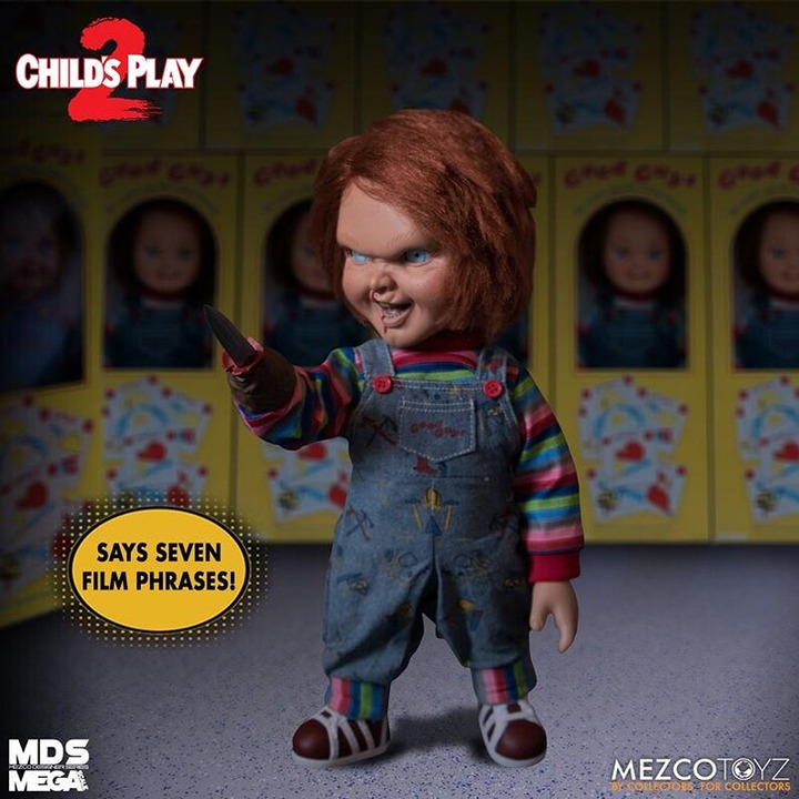 Halloween Mezco Designer Series Childs Play 2 Menacing Talking Chucky 15 Figure