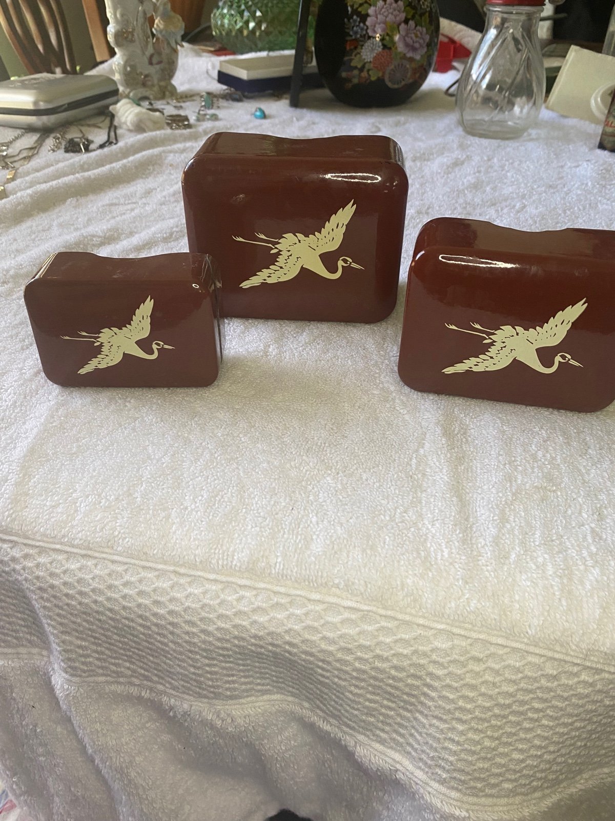 Vintage lacquer boxes