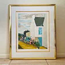 VTG 1980’s Signed Lithograph Listed French Artist Jean Claude CARSUZAN~30”x 25”