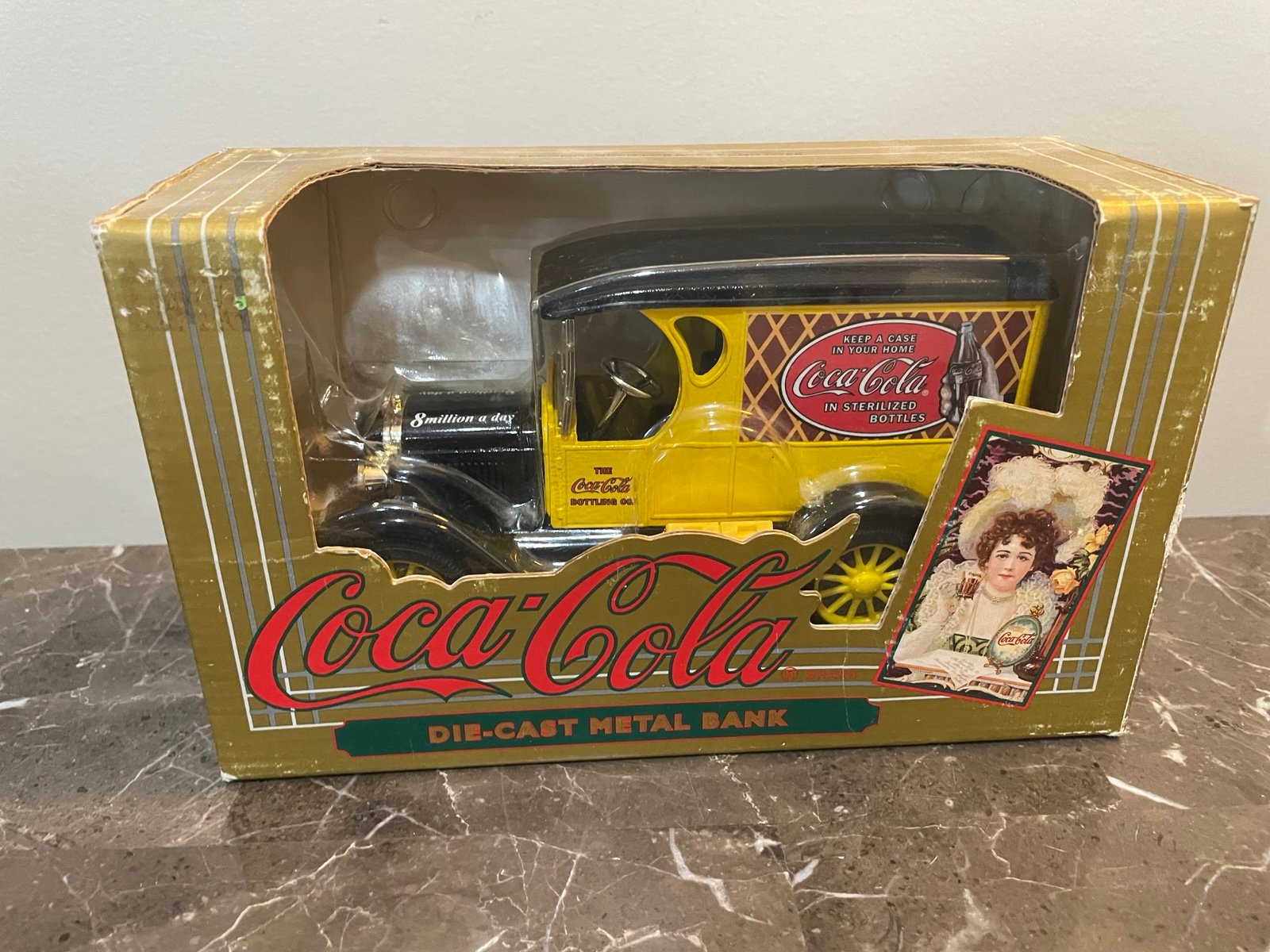 1993 Vintage Coca Cola Diecast Chevrolet Delivery NIB