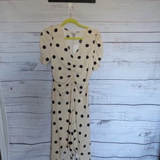 NWT A New Day Beige Dot High Low Dress S, L