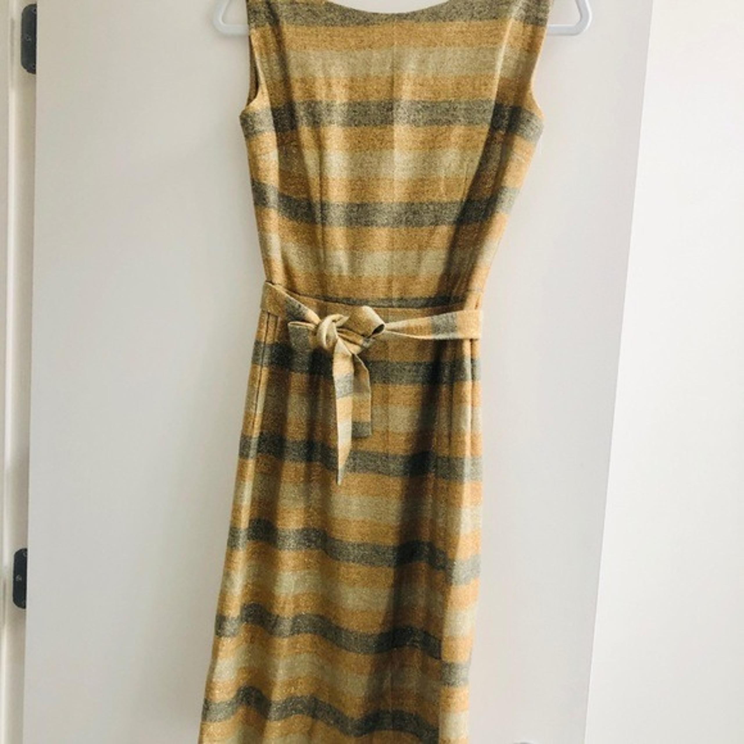 VTG I Magnin Metallic Dress