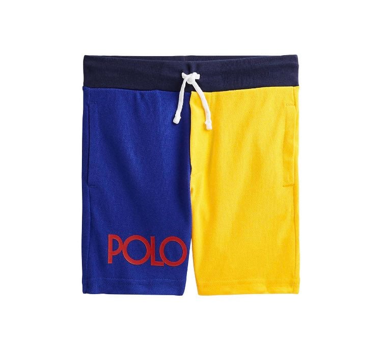 Polo Ralph Lauren Toddler Little Boys Shorts Color-Block Blue/Yellow Size 2T NWT