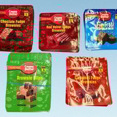 100 Pcs 3.5 Mylar Storage Bag Resealable (Fudge Mix)