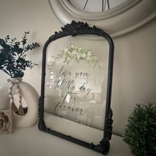 Black shabby chic Frame 18”x27” new