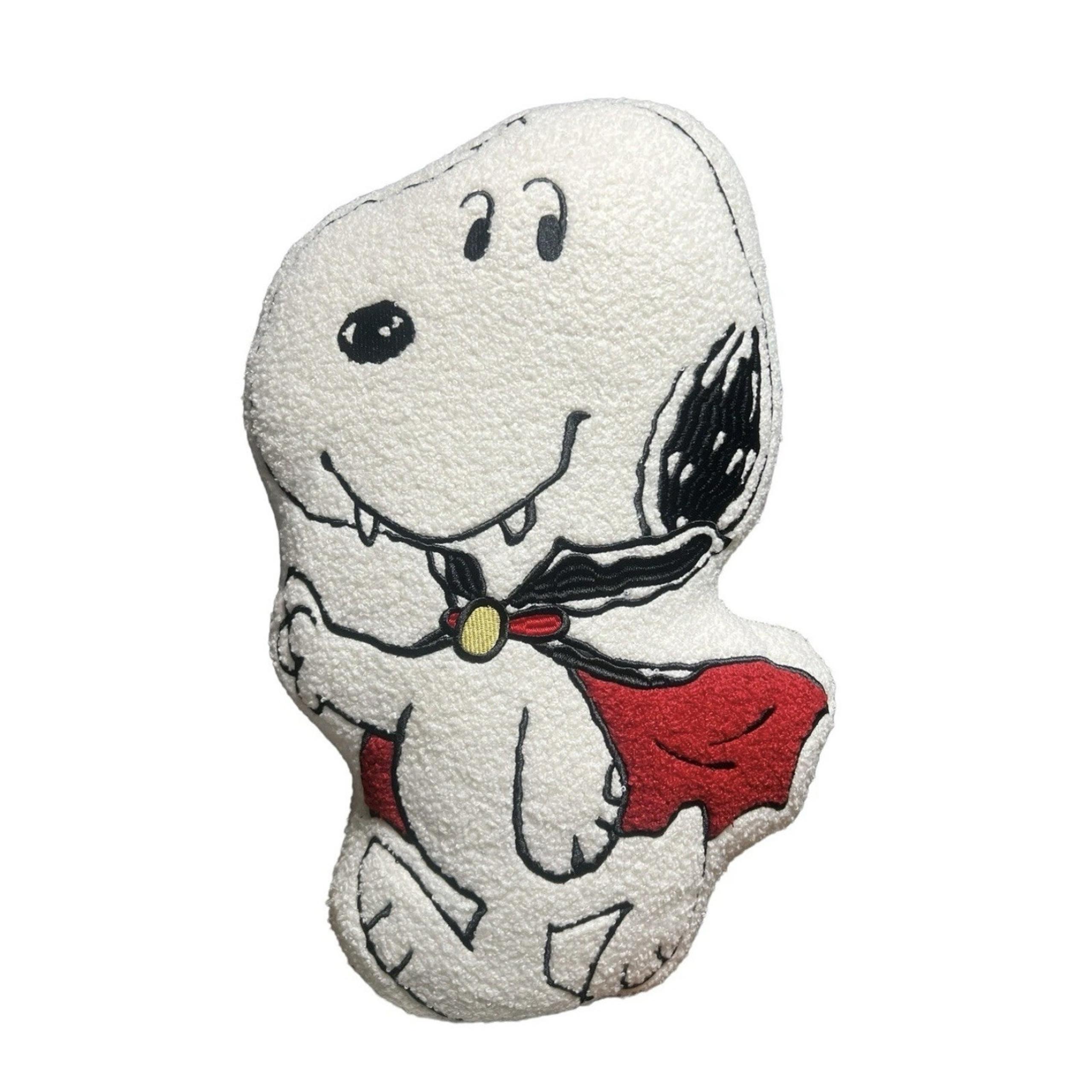 Peanuts Halloween Snoopy Vampire Sherpa 17" Plush Character Pillow Brand New