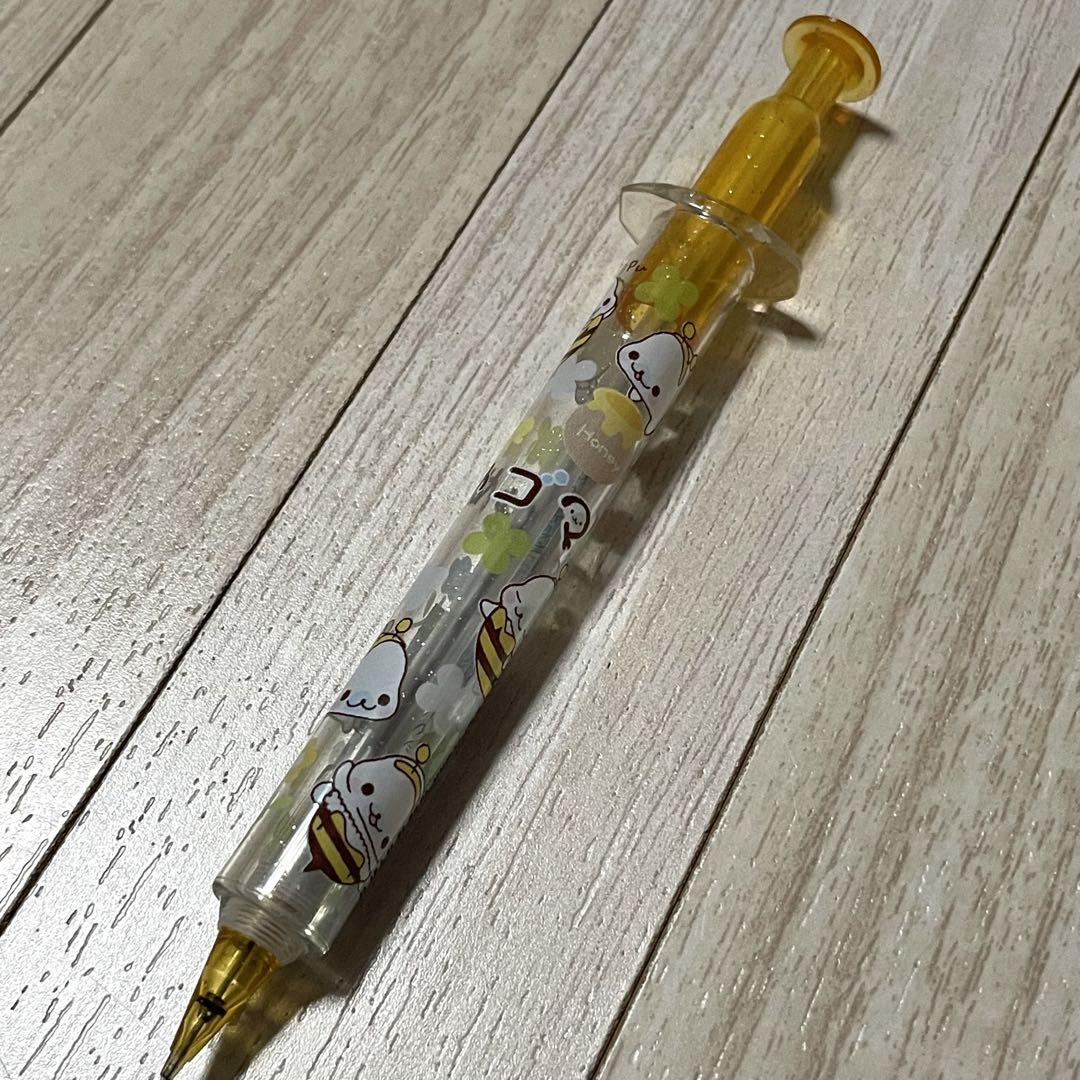 Heisei Fancy San-X Mamegoma Syringe-shaped Mechanical Pencil Unused Item