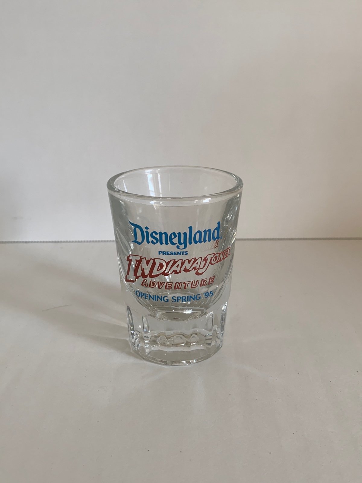 Disneyland Indiana Jones Pre-Opening shot glass
