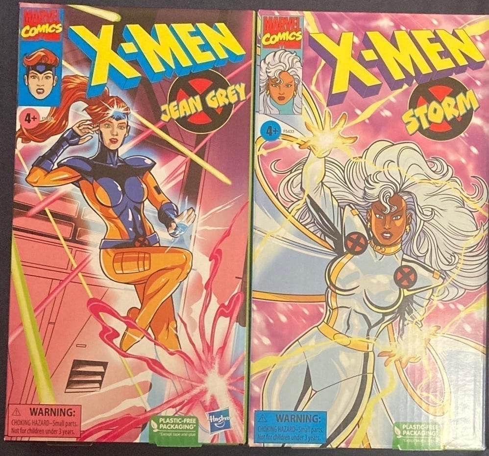 Marvel Legends VHS 90's X-Men Animated Action Figure Lot Storm Jean Grey