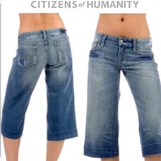 NEW Y2K Vintage Deadstock Citizens of Humanity jeans shorts crops 24