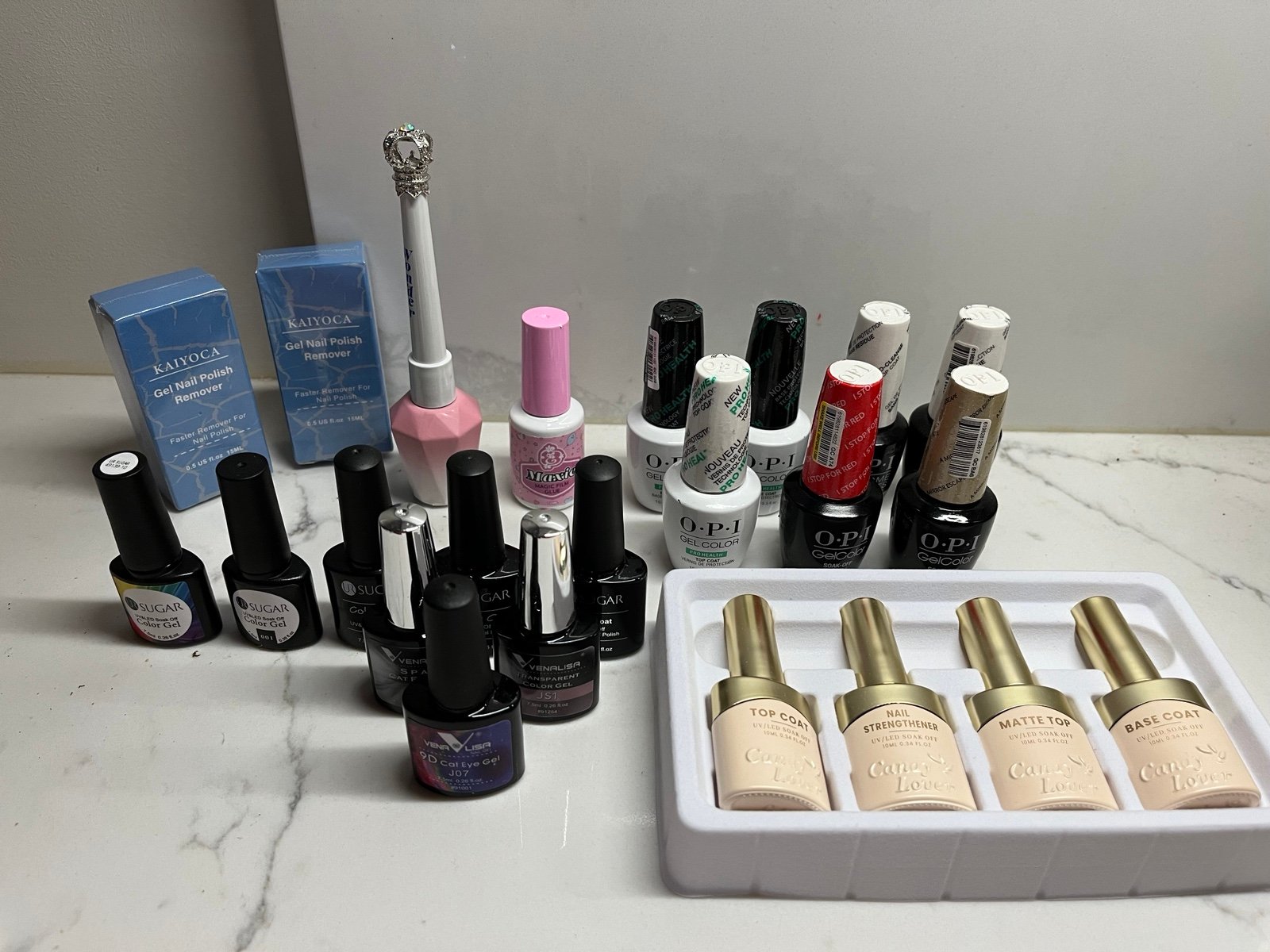 Mixed gel nail polish collection
