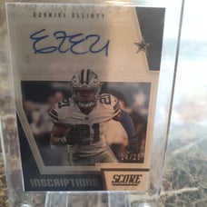 Ezekiel Elliott autograph card
