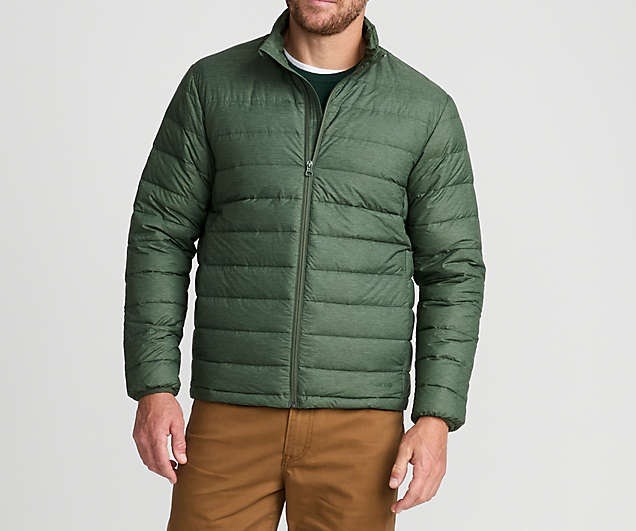 New - Land's End Men's Wanderweight Packable Down Jacket