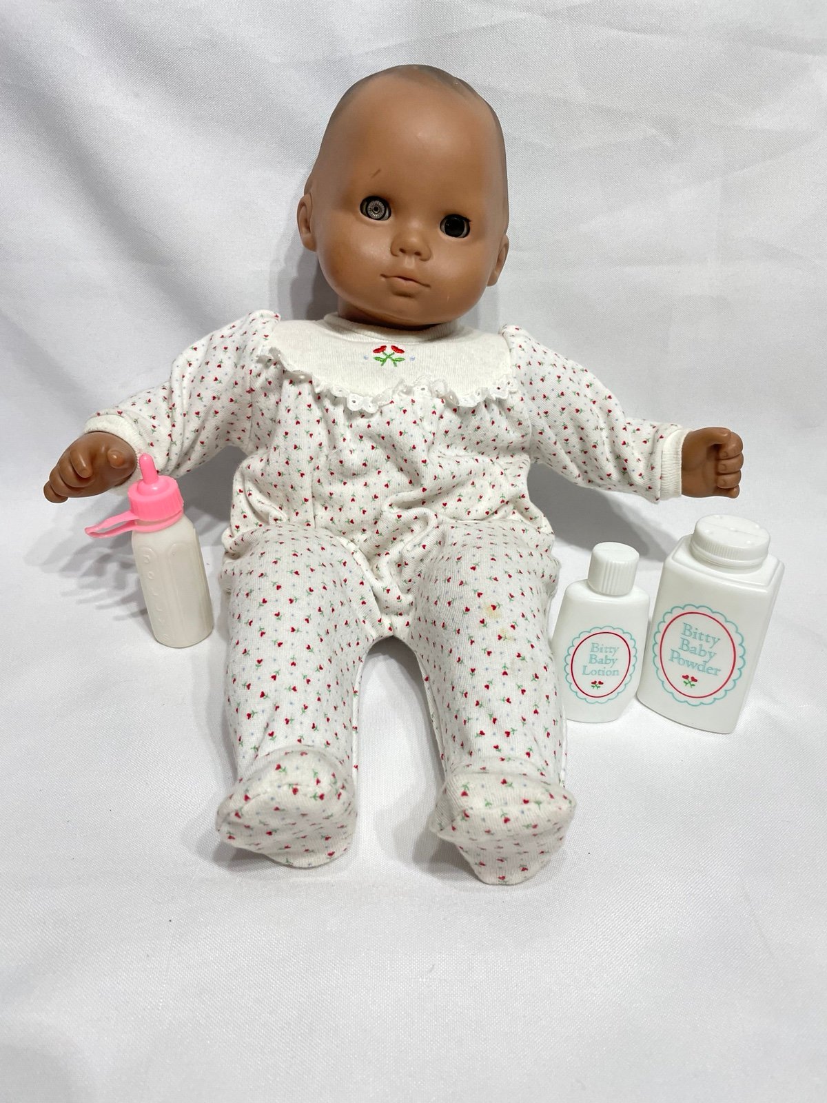 VINTAGE Bitty Baby American Girl Pleasant Company doll in original footed sleepe