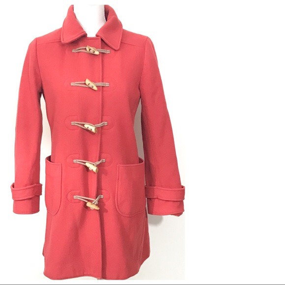 J CREW Duffel Coat Wool Blend Jacket