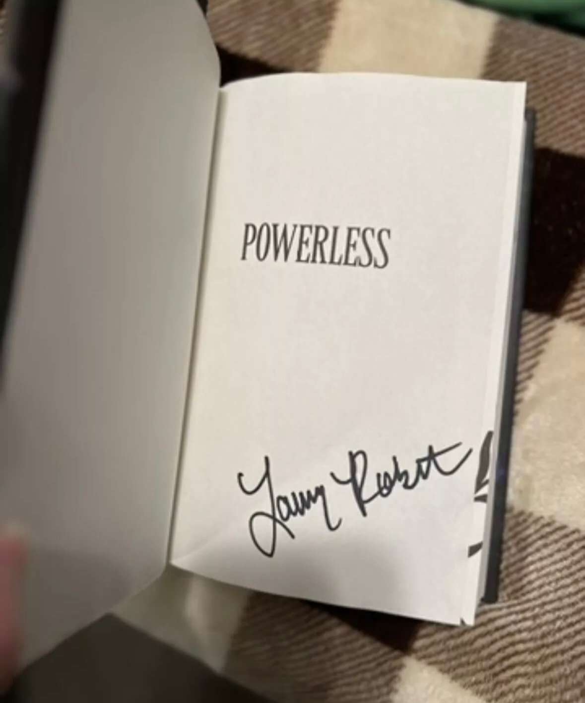 Powerless, reckless, powerful hardcovers Lauren Roberts hand signed NEW
