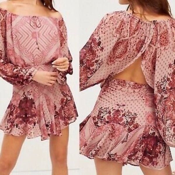 NWT Free People Seven Wonders mini dress size L