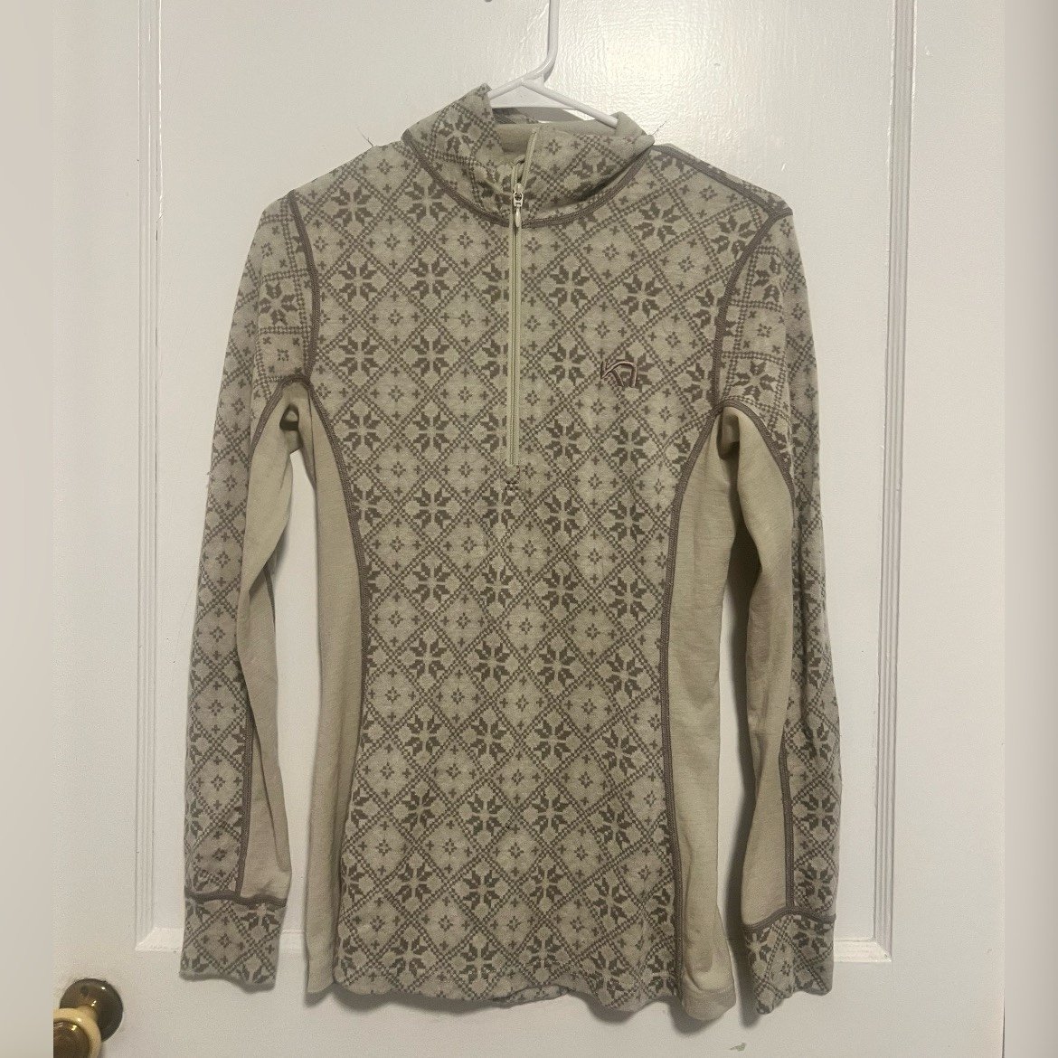 Kari Traa Rose Womens Half Zip Sweater Base Layer 2021 in Shell Size M