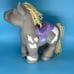 VINTAGE HASBRO 1992 CABBAGE PATCH KIDS PONY CRIMP N CURL TOY GREY & WHITE PINTO