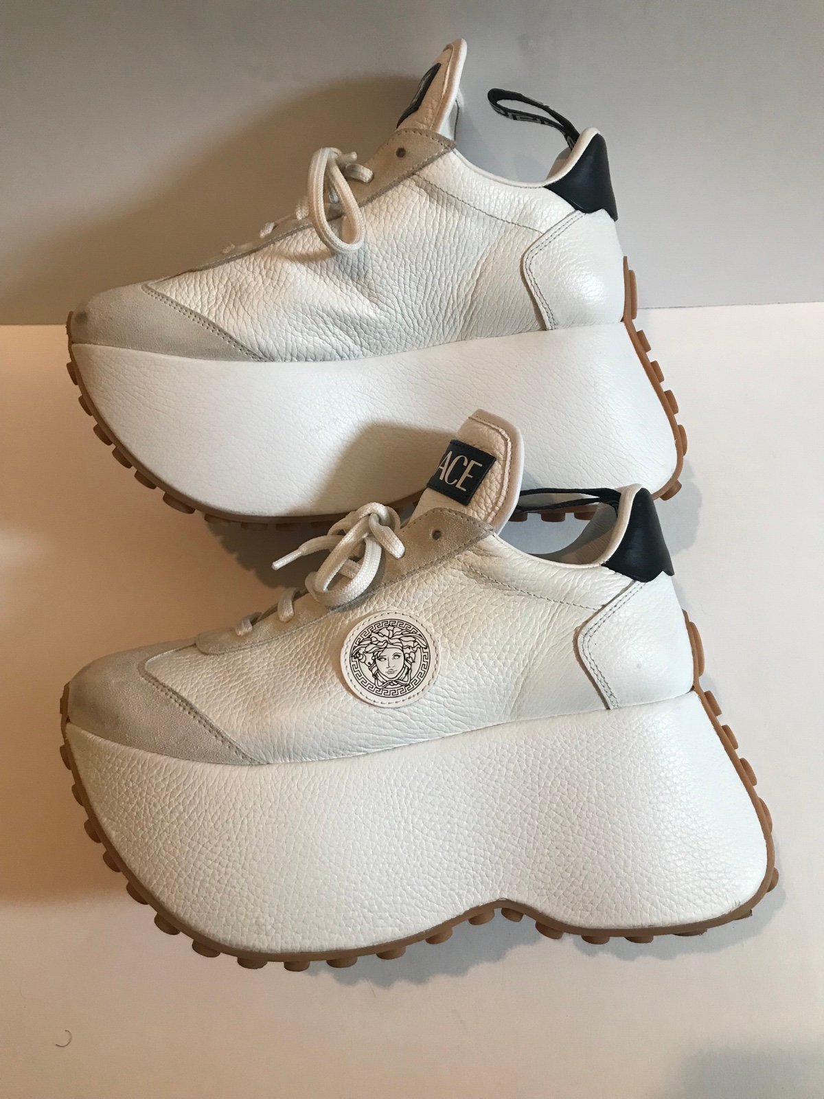 Versace triplatform sneakers size 8