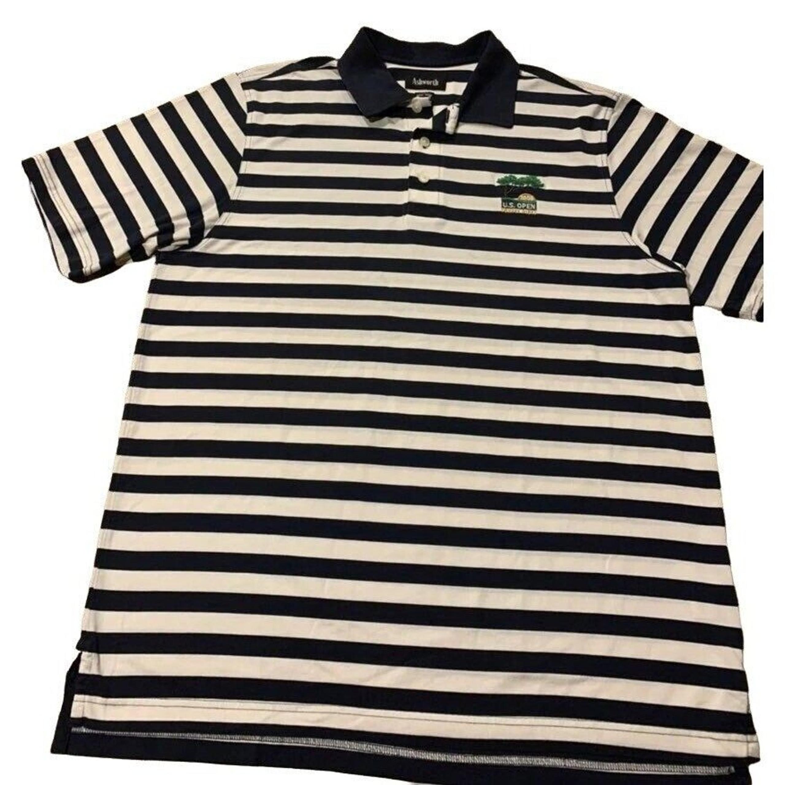 Mens Ashworth 2008 U.S. Open Torrey Pines Golf Shirt Men Large Collar Shirt Polo