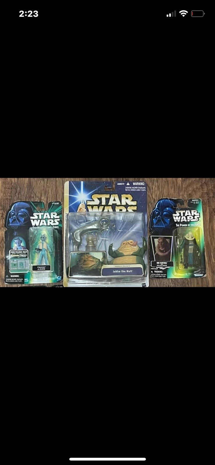 Star Wars Jabba the Hutt figure & others figures Lot Of 3