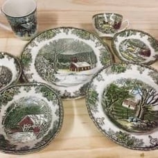 Johnson Brothers Friendly Village 7 peice China set