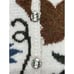 Tabask Women's Multicolor Leaf Pattern L/S Button Up Alpaca Blend Cardigan M