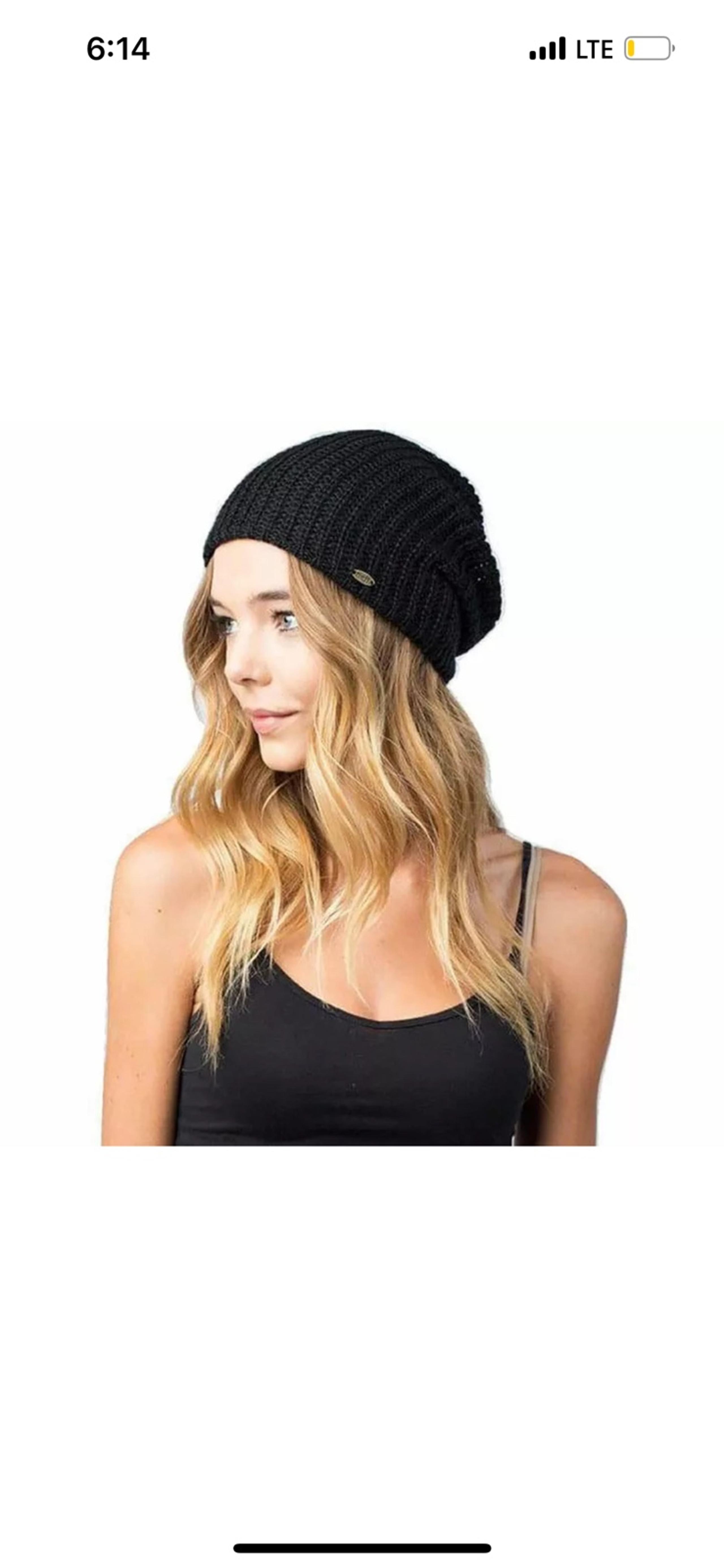 NEFF Women's Black Nolita Beanie Knit Hat NWT