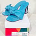 Katy Perry's THE TIMMER BOW SANDAL heels shoes deep blue 7M