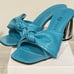 Katy Perry's THE TIMMER BOW SANDAL heels shoes deep blue 7M